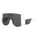 Hot style fashion punk style metal frame sunglasses shot sunglasses